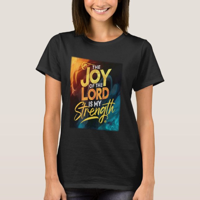 Herren är min starka kristna bibel t shirt (Framsida)
