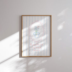 Herren är min starka mur konst poster