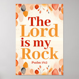 Herren är min Sten Boho Christian Wall Art Poster