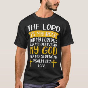 Herren är min Sten och min fästning Jesus Kristus T Shirt