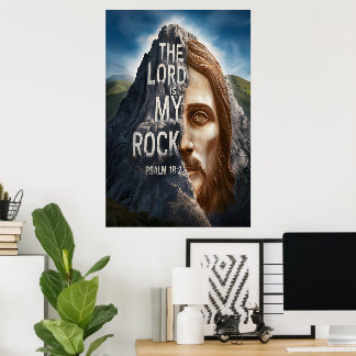 Herren är min Sten Poster