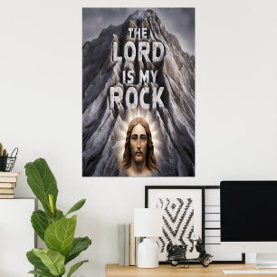 Herren är min Sten: Psalm 18:2 Poster