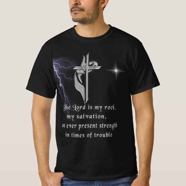 Herren är min sten t shirt (Framsida)