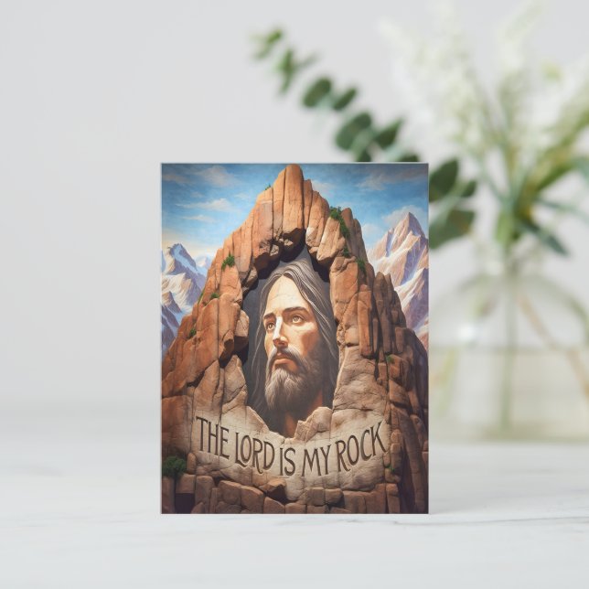 Herren är min Sten Vykort (Stående Fram)