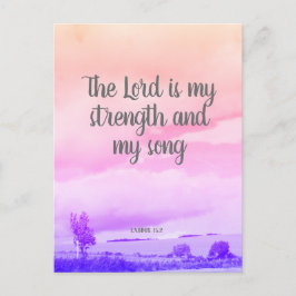 Herren är min styrka, kristen vykort
