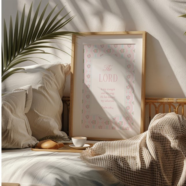 Herren är min styrka och min Sång Wall Art Poster (Skapare uppladdad)