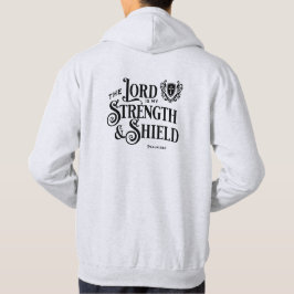 Herren är min Styrka & Sköld Royalty Hoodie