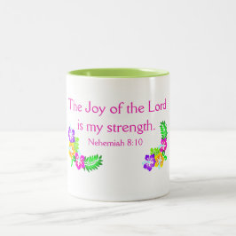 Herren är min styrka. Två-Tonad mugg