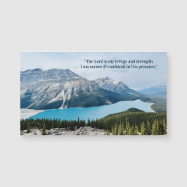 Herren Är Min Tillflykt Bergssjö Foto Magnet