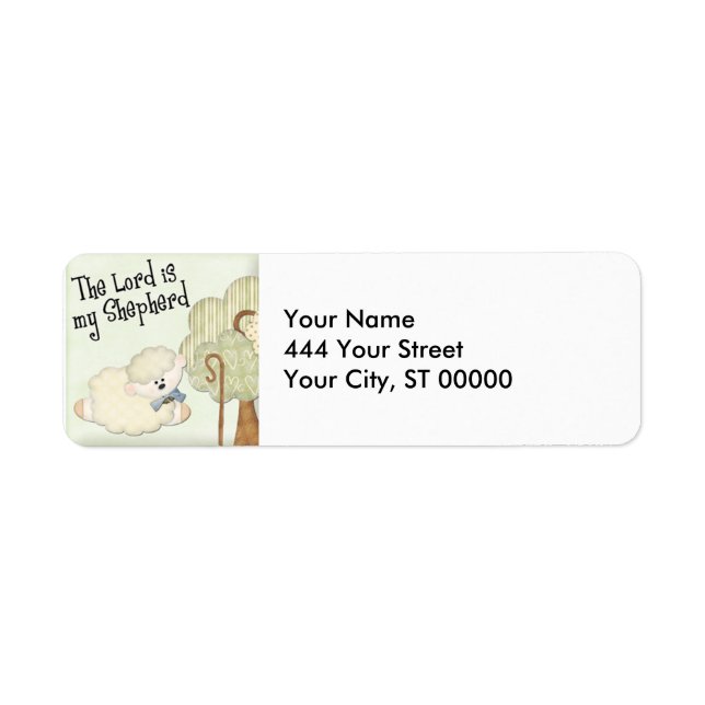 Herren är mina jävla barn, kristna returadress etikett (Framsidan)