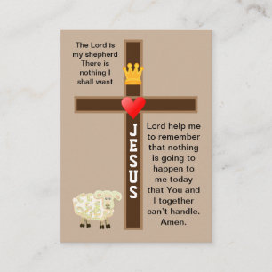 Herren är mitt jepherd prayer-kort visitkort
