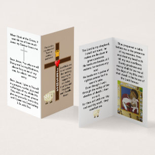 Herren är mitt jepherd prayer-kort visitkort