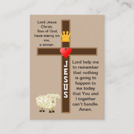 Herren är mitt jepherd prayer-kort visitkort