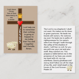 Herren är mitt jepherd prayer-kort visitkort