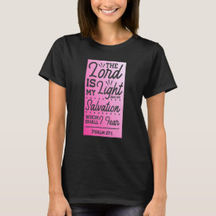 Herren är mitt ljus Psalm 271 Rosa Ombre Christia T Shirt