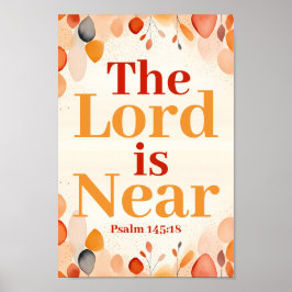 Herren är nära Boho Christian Wall Art Poster