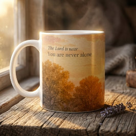 Herren är Nära Kristet Troende Uppmuntran Kaffemugg