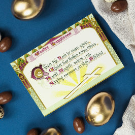 Herren är på väg igen Hymn Påsk Card Hälsningskort