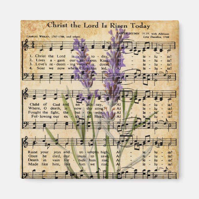 Herren är Risen i dag Magnet (Framsidan)