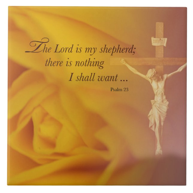 Herren är Shepherd, Kor & Gul ros Kakelplatta (Framsidan)