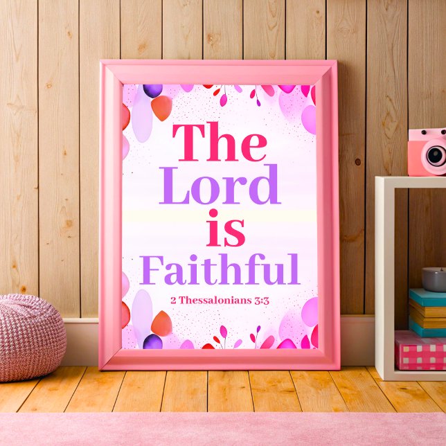Herren är trogen Boho Christian Tonåring Girl Art Poster (Skapare uppladdad)