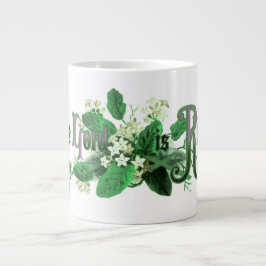 "Herren är Uppstånden" Vintage Påskkonst grön Jumbo Mugg