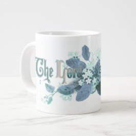 "Herren är Uppstånden" Vintage påskkonst ljus turk Jumbo Mugg