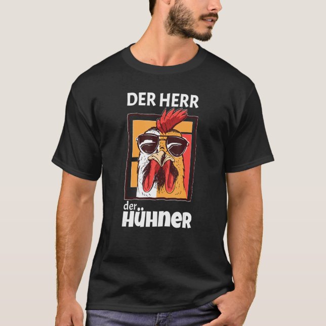 Herren av Chickens Chickens Farmer T Shirt (Framsida)