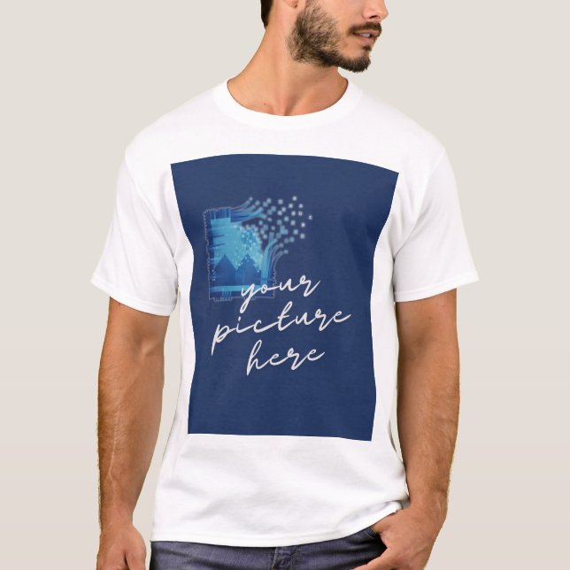 Herren Basic T-Shirt (Framsida)