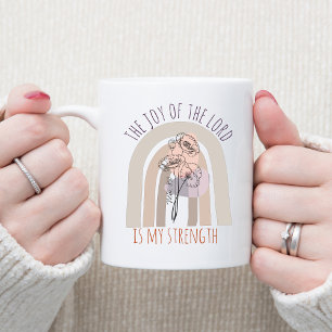 Herren Bible Verse Boho Watercolor Kaffemugg