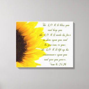 Herren Bless dig.../ Solros Canvastryck