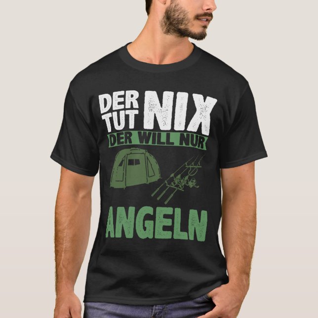 Herren Der tut nix der nur angeln | Angler T Shirt (Framsida)