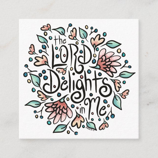 HERREN finner nöje i mig Kort (Framsida)