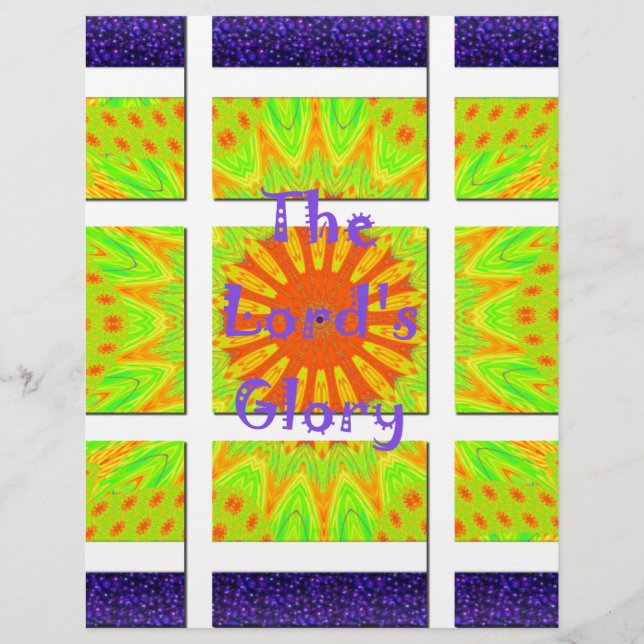 Herren Glory: Vackert fantastisk, färglös konst Brevhuvud (Framsida)