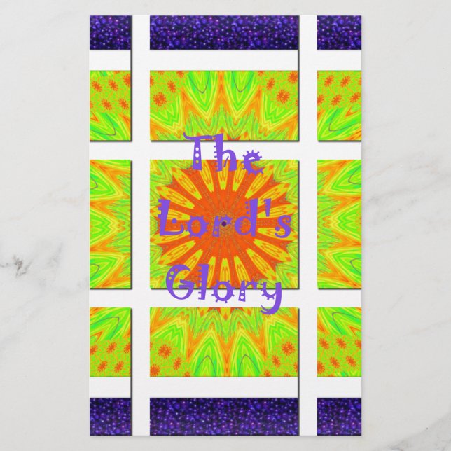 Herren Glory: Vackert fantastisk, färglös konst Brevpapper (Framsida)