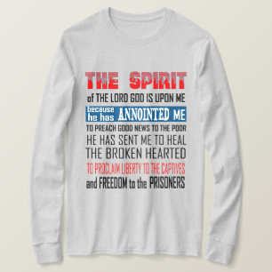 Herren Guds själ är på mig kristen T Shirt