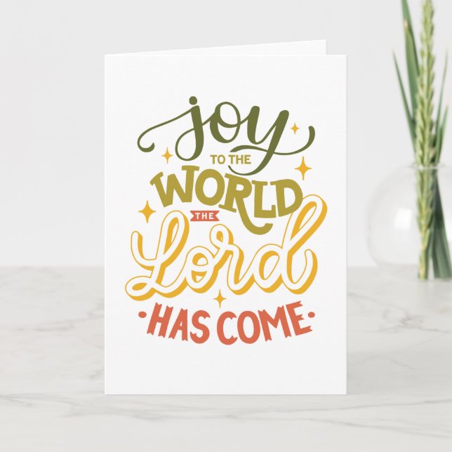 Herren har kom. Jul Holi Helgkort (Framsida)