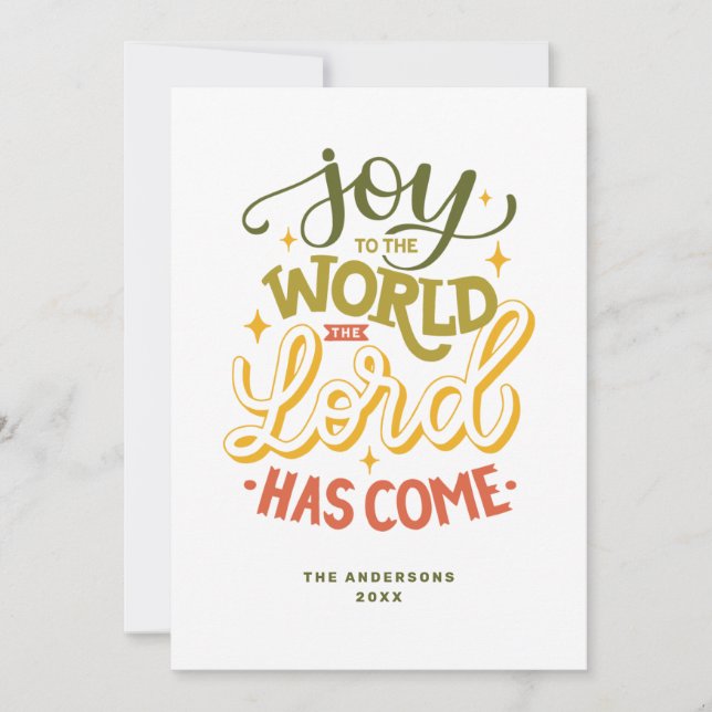 Herren har kom. Jul Julkort (Framsida)