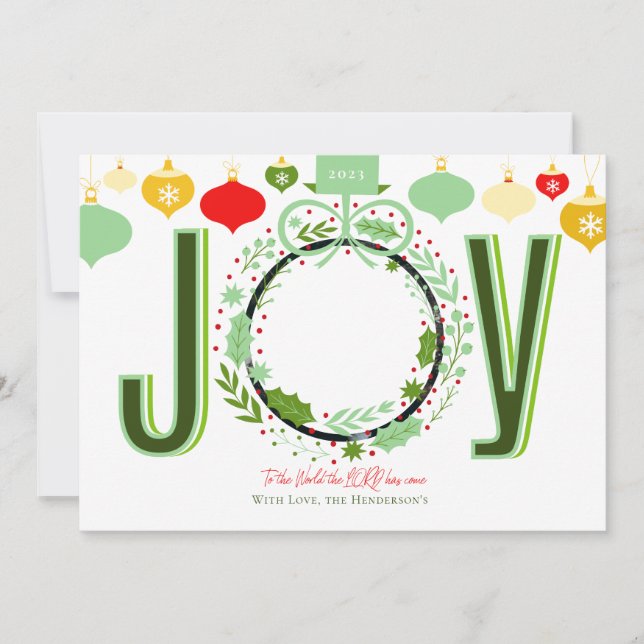 Herren har Kom jul Julkort (Framsida)