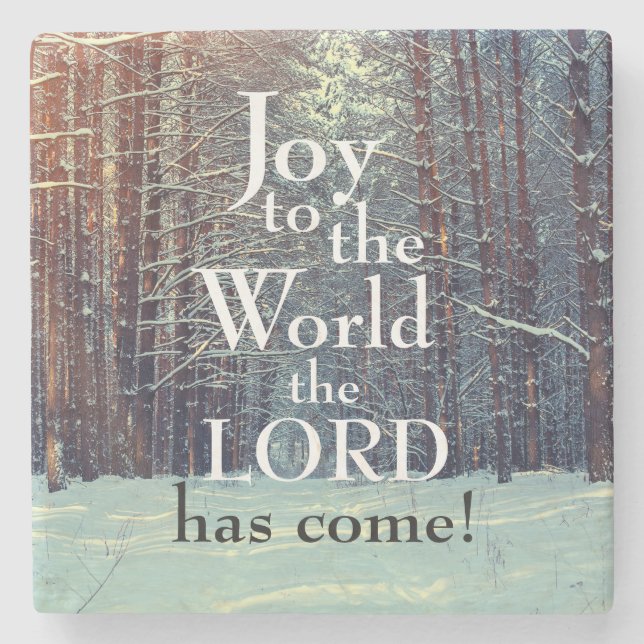 Herren har Kom, vinter-skogen Stenunderlägg (Framsidan)