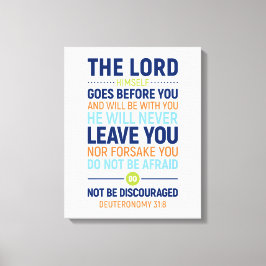 Herren Himself går före dig, Deuteronomy 31:8 Canvastryck