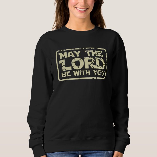 Herren Jesus är med dig. Han kommer att Spara dig  T Shirt (Framsida)