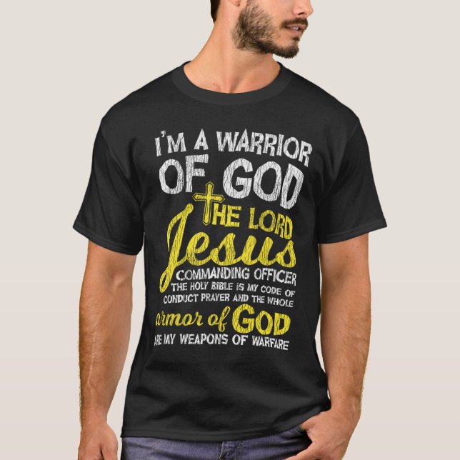 Herren Jesus Armor från gud Kor Faith Christian T Shirt (Framsida)