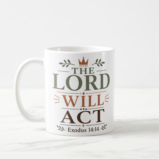 Herren kommer att handla suveränt Exodus tro Kaffemugg (Vänster)