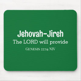 Herren kommer att tillhandahålla bibelns Mörk grön Musmatta