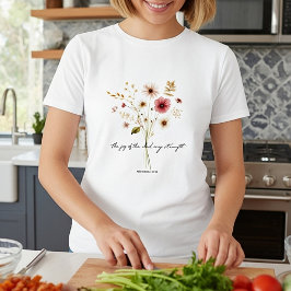 Herren minimalistisk blommigts Joy T Shirt