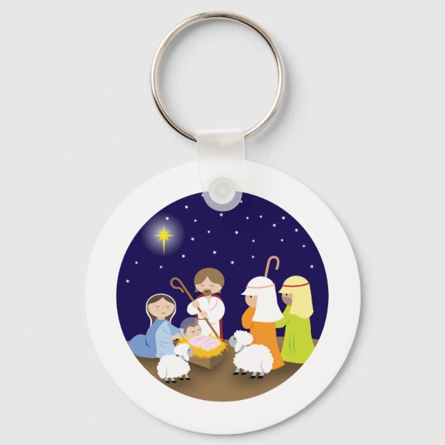 Herren Nativitet Nyckelring (Framsida)
