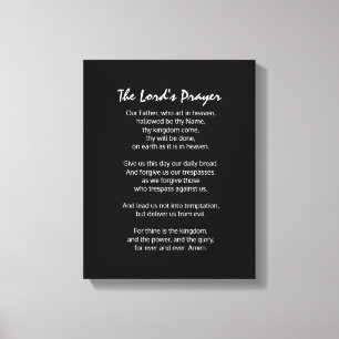 Herren Prayers kristna tro Canvastryck