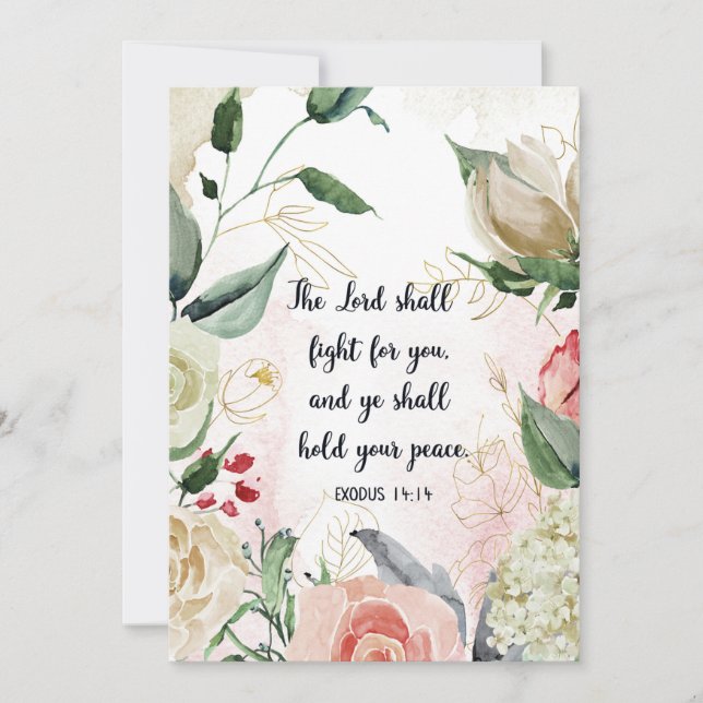 Herren ska kämpa för dig, utvandring 14:14, Bible (Framsida)