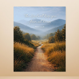 Herren skall bevara dig Psalm 121 Kristet Poster